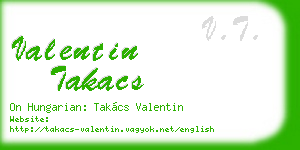 valentin takacs business card